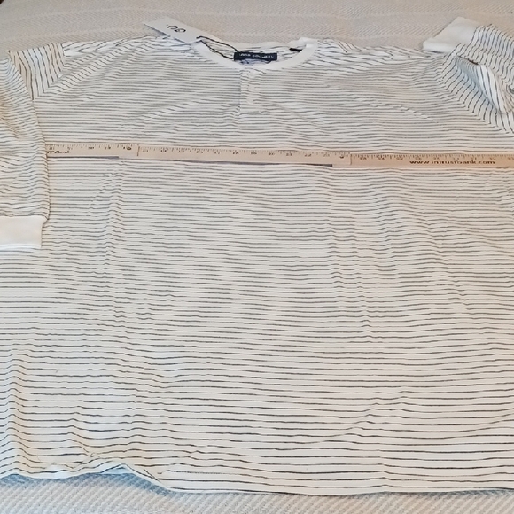 Good Counsel Striped Henley Shirt Size 7XL - Picture 5 of 9